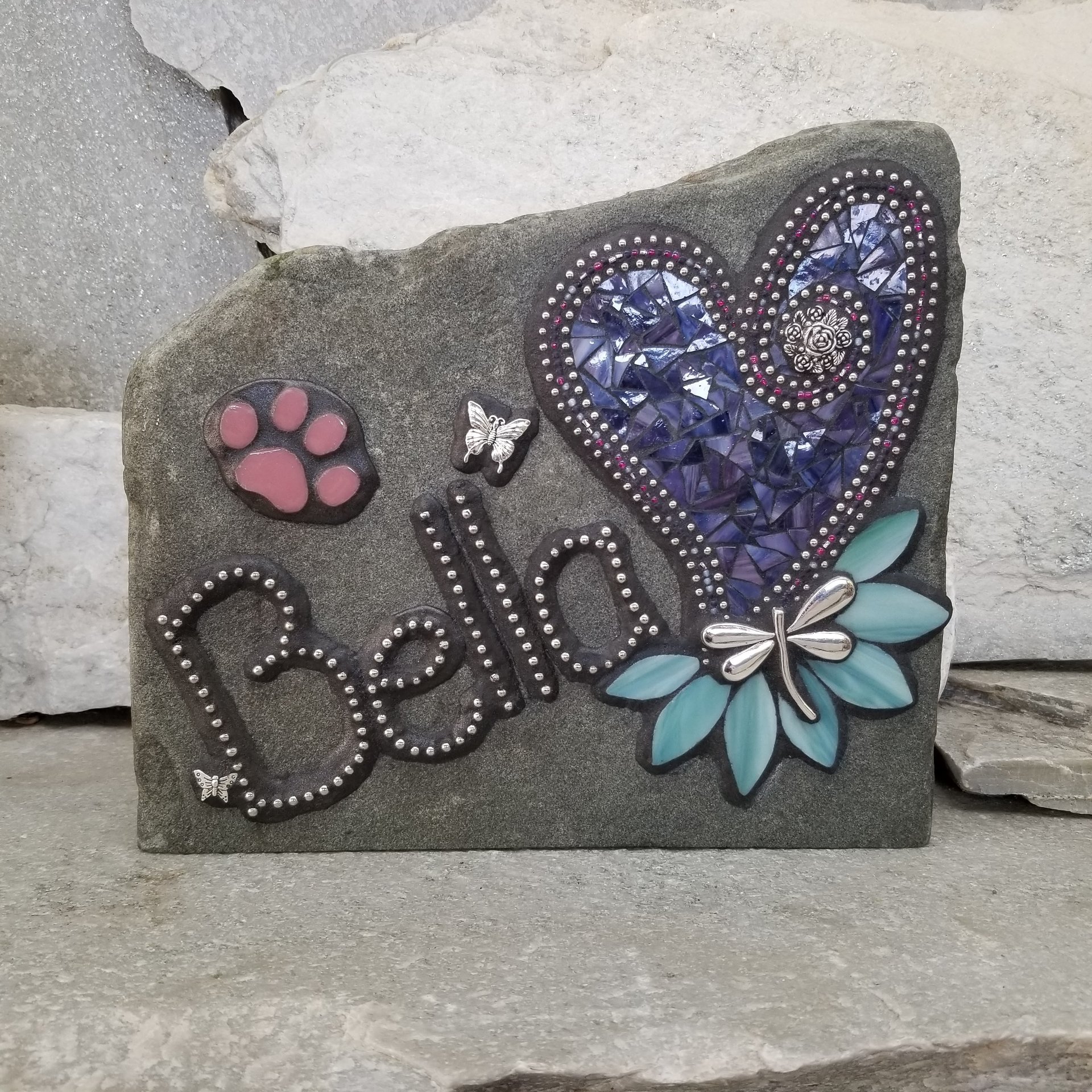 Memorial Garden  Stones - Mosaic Custom Orders in May 2021