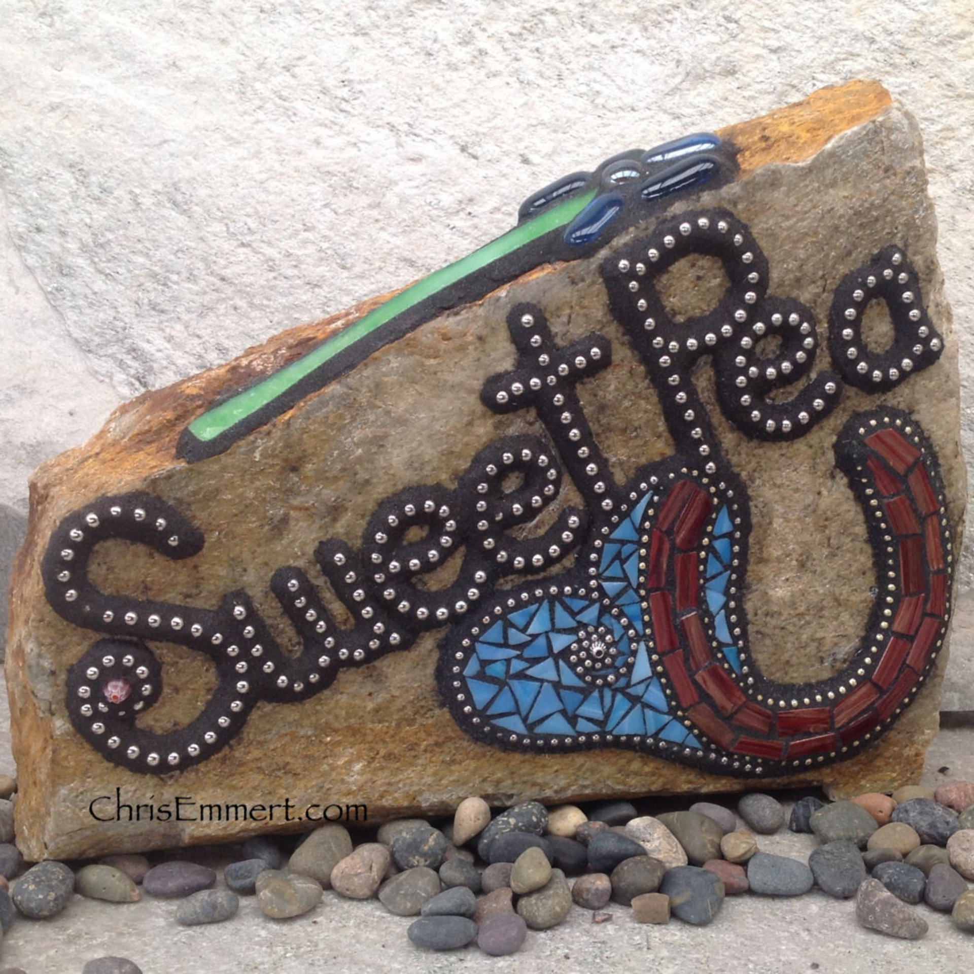 Reserved- Pet Memorial Garden Stones - Mosaic Custom Order