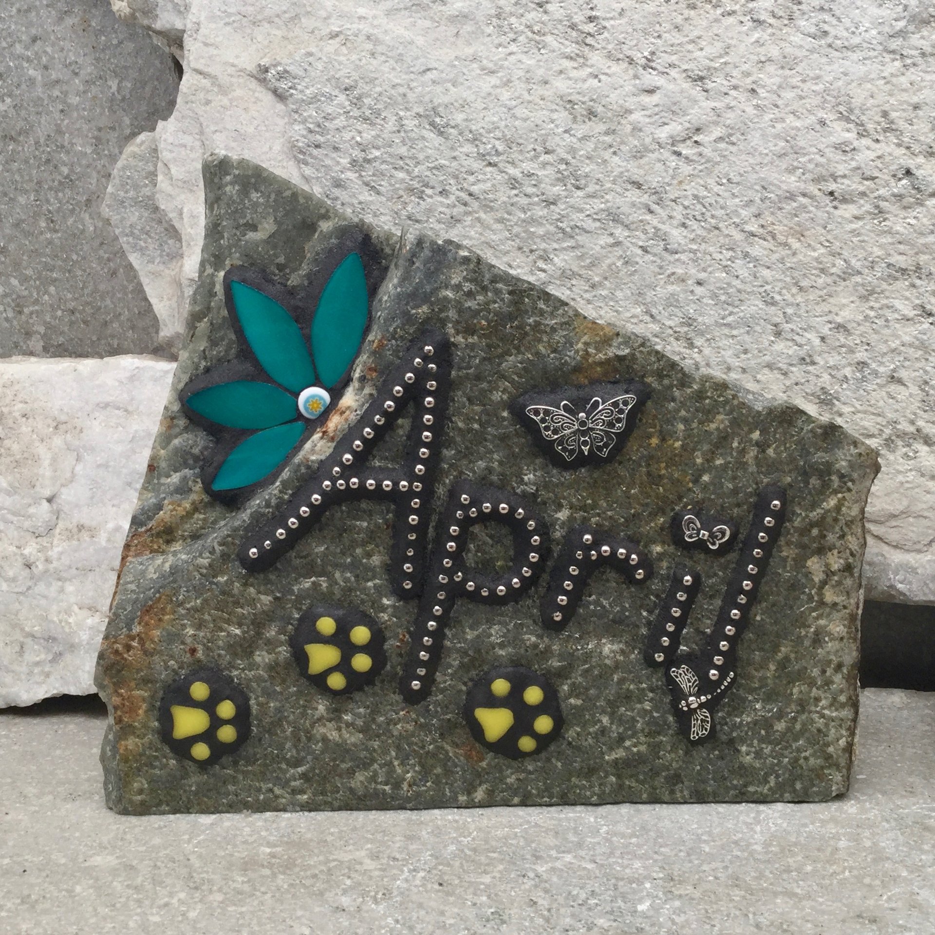 Memorial Garden  Stones - Mosaic Custom Orders #1