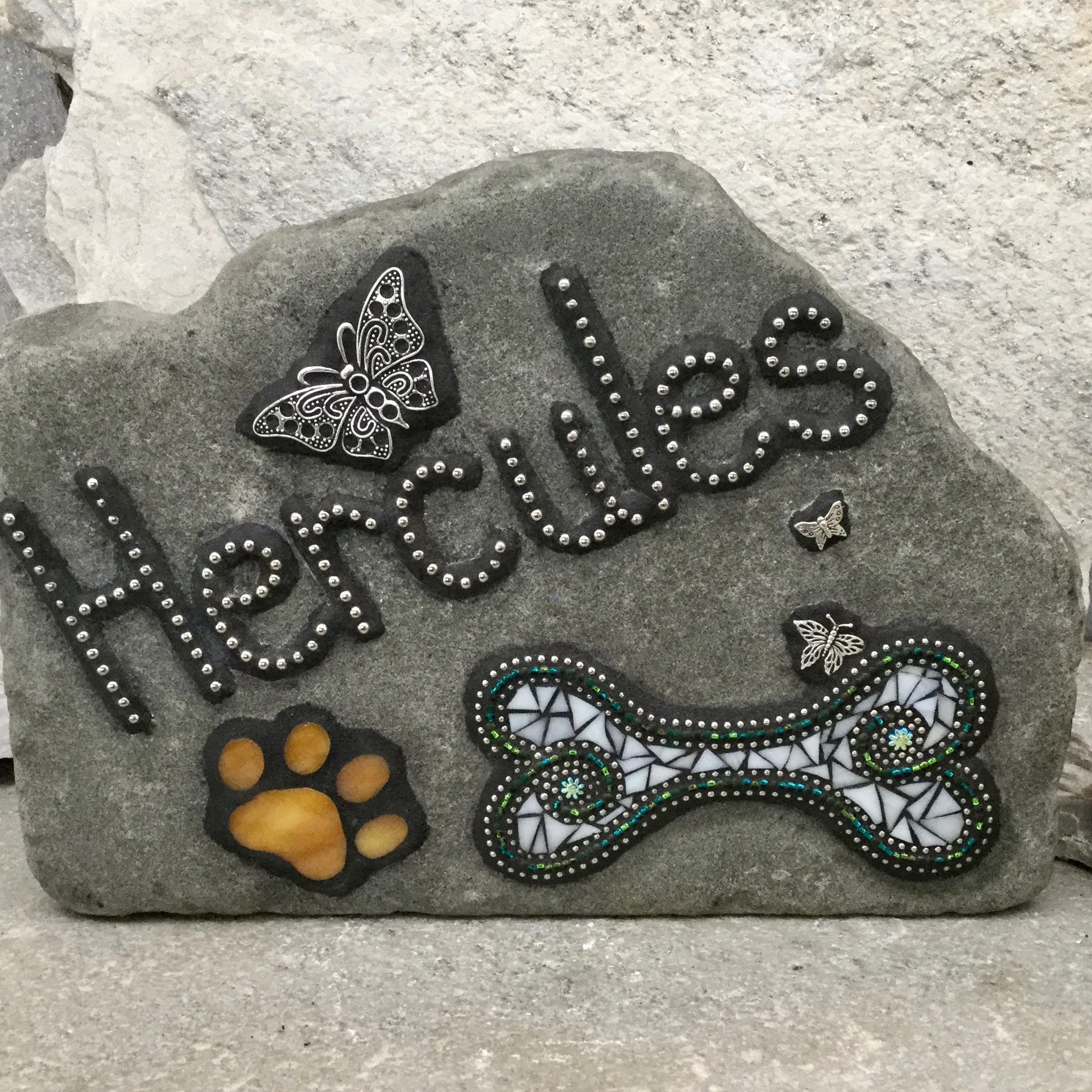 Memorial Garden  Stones - Mosaic Custom Orders #1