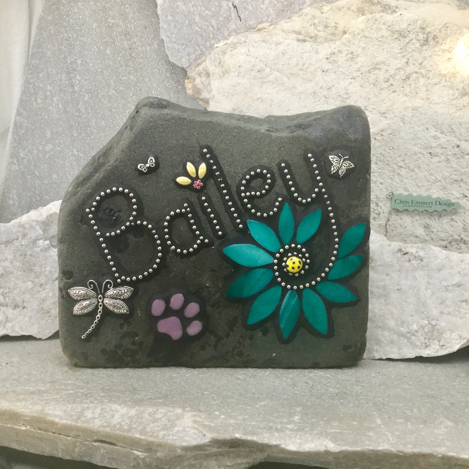 Memorial Garden  Stones - Mosaic Custom Orders #1