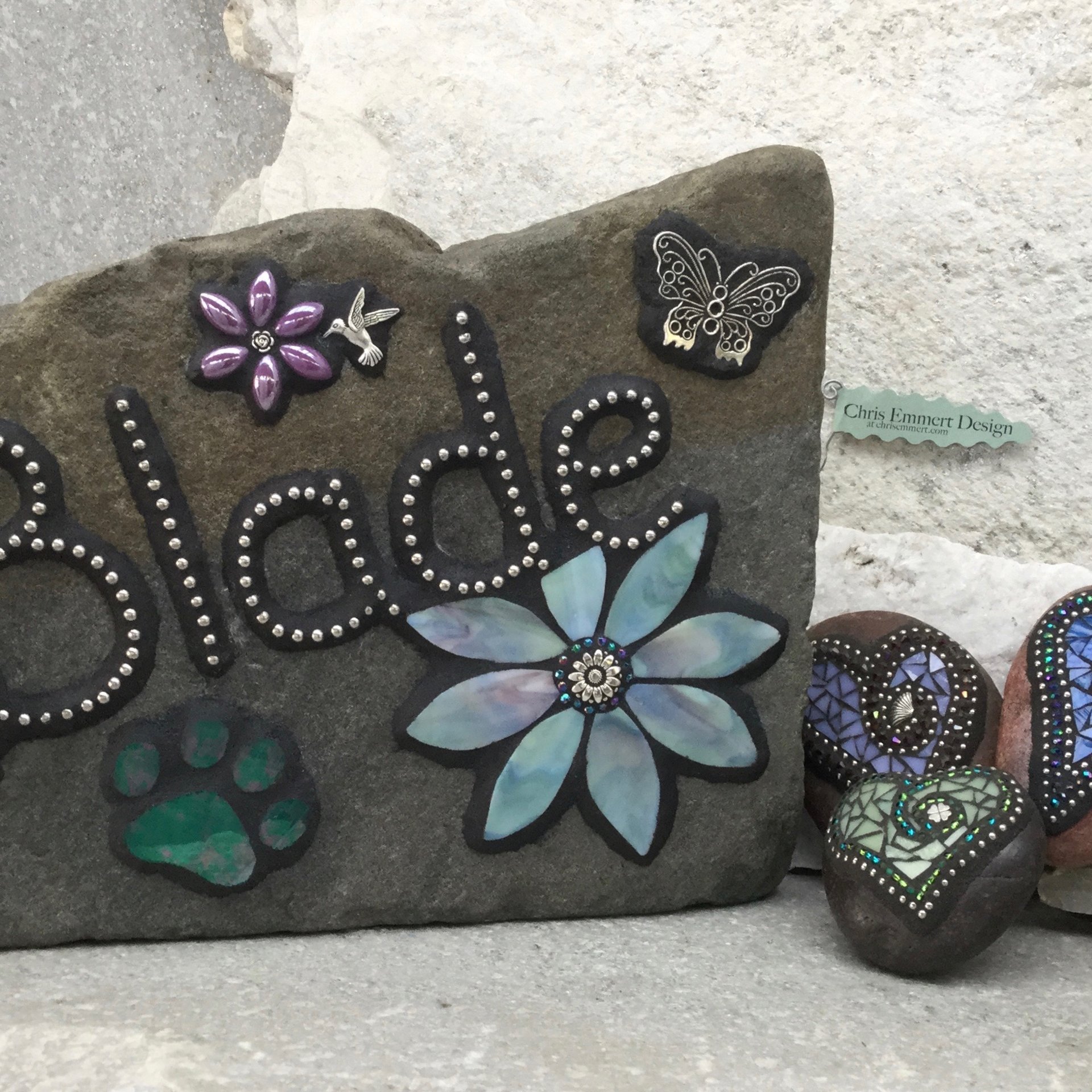 Memorial Garden  Stones - Mosaic Custom Orders #2