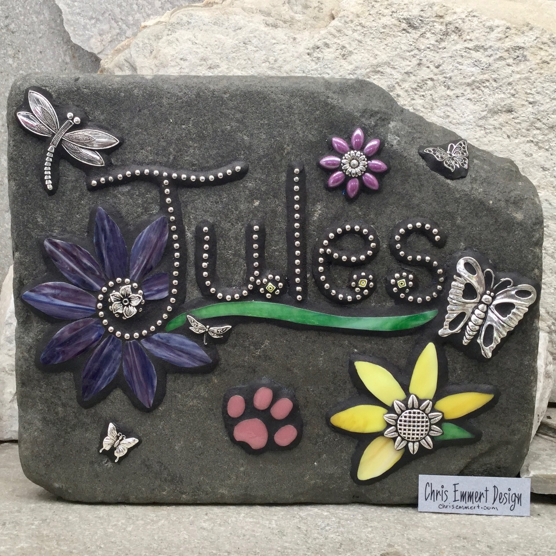 Reserved for Jacqueline, Garden Stone, Pet Memorial, Garden Decor'