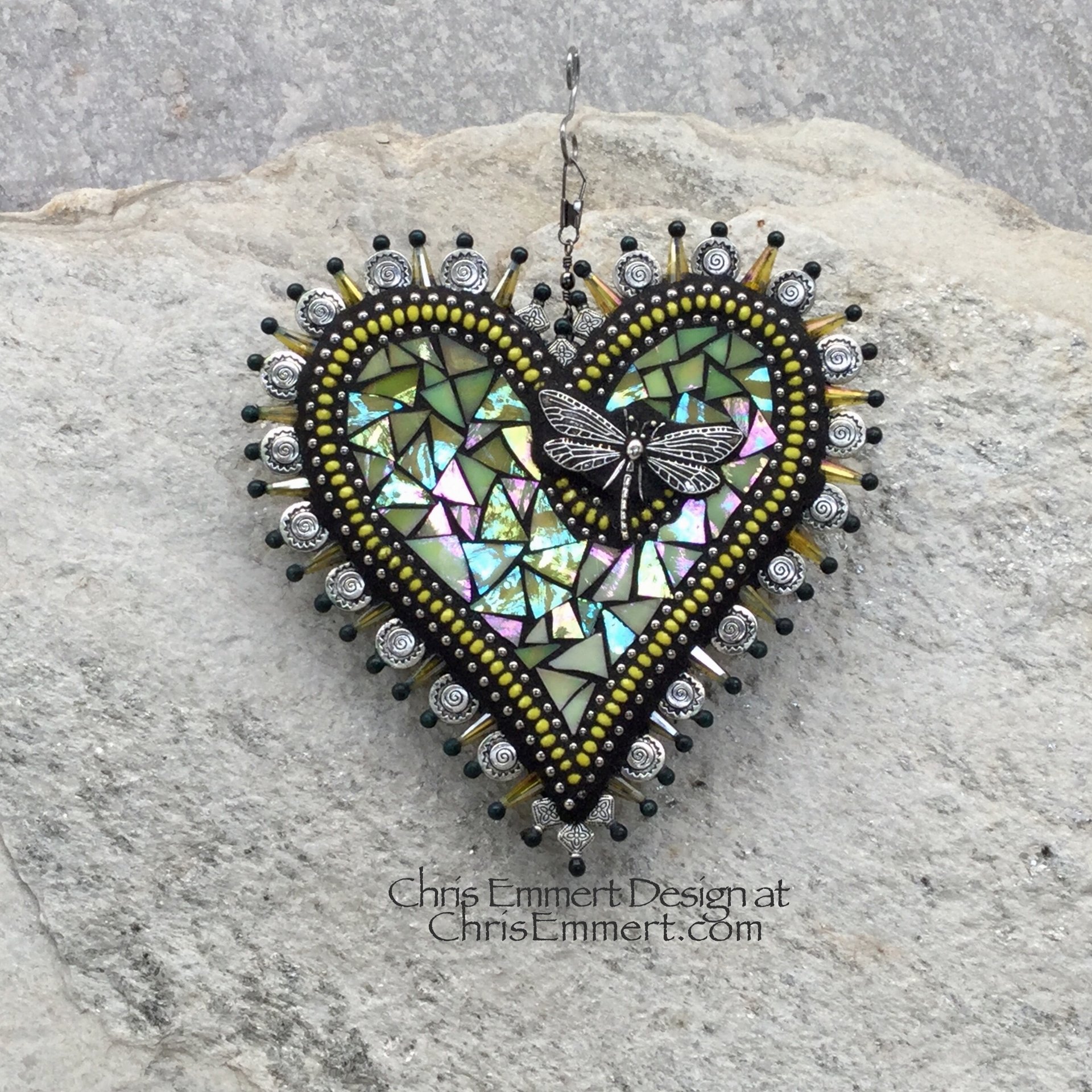 Yellow Heart Garden Spinner, Home Decor, Garden Decor, Gardening Gift,