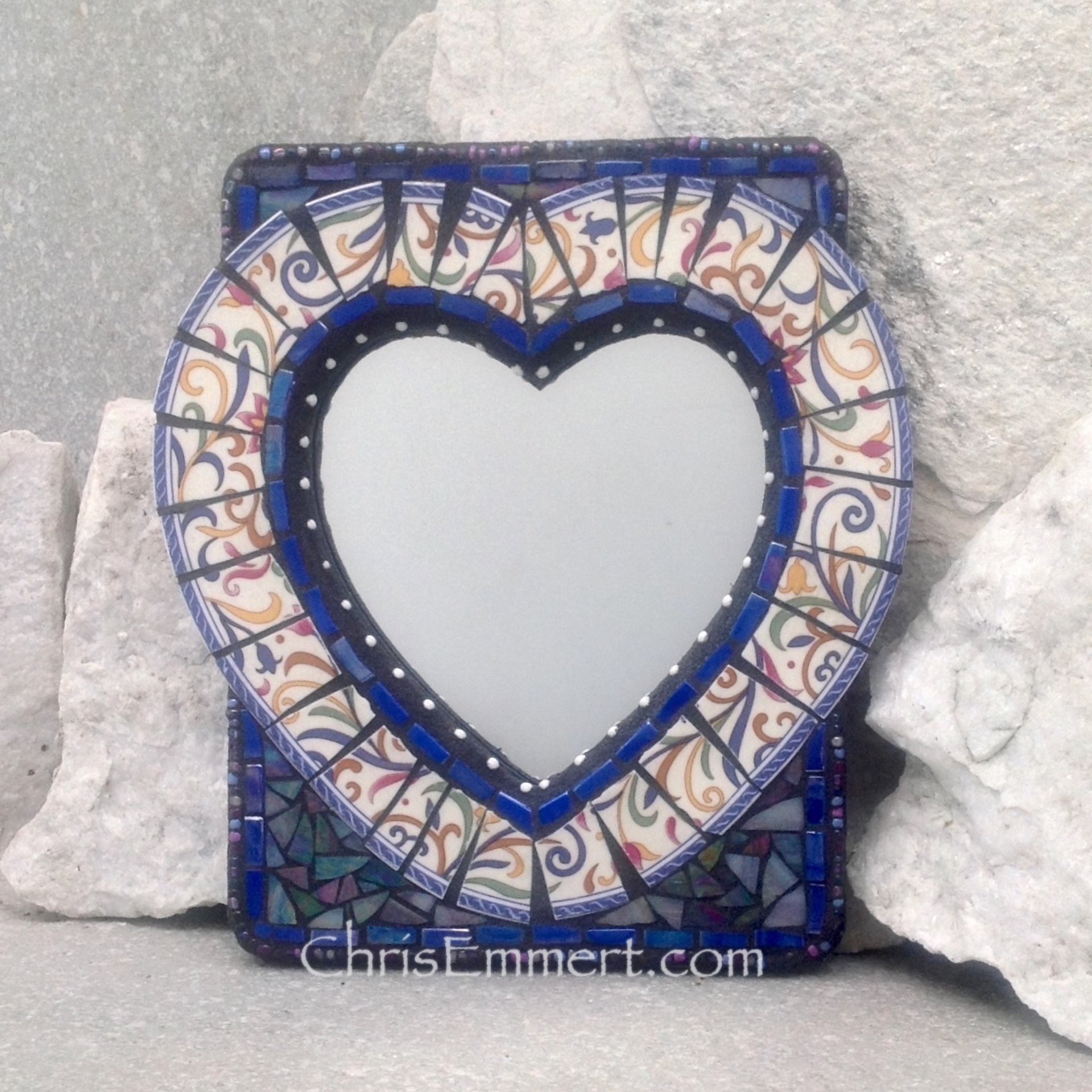 Heart Mosaic Mirror