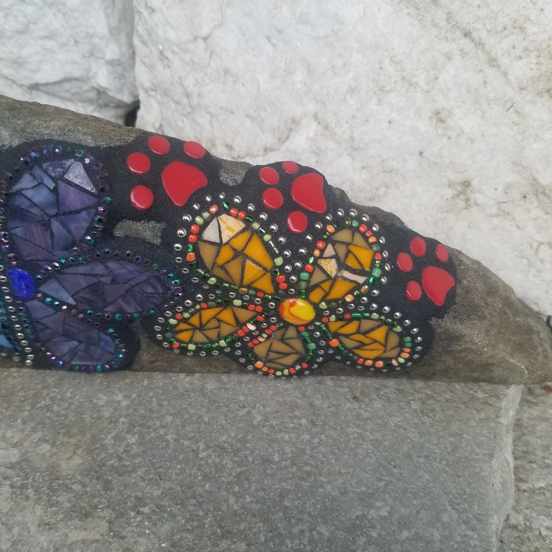 Pet Memorial Mosaic Garden Stone