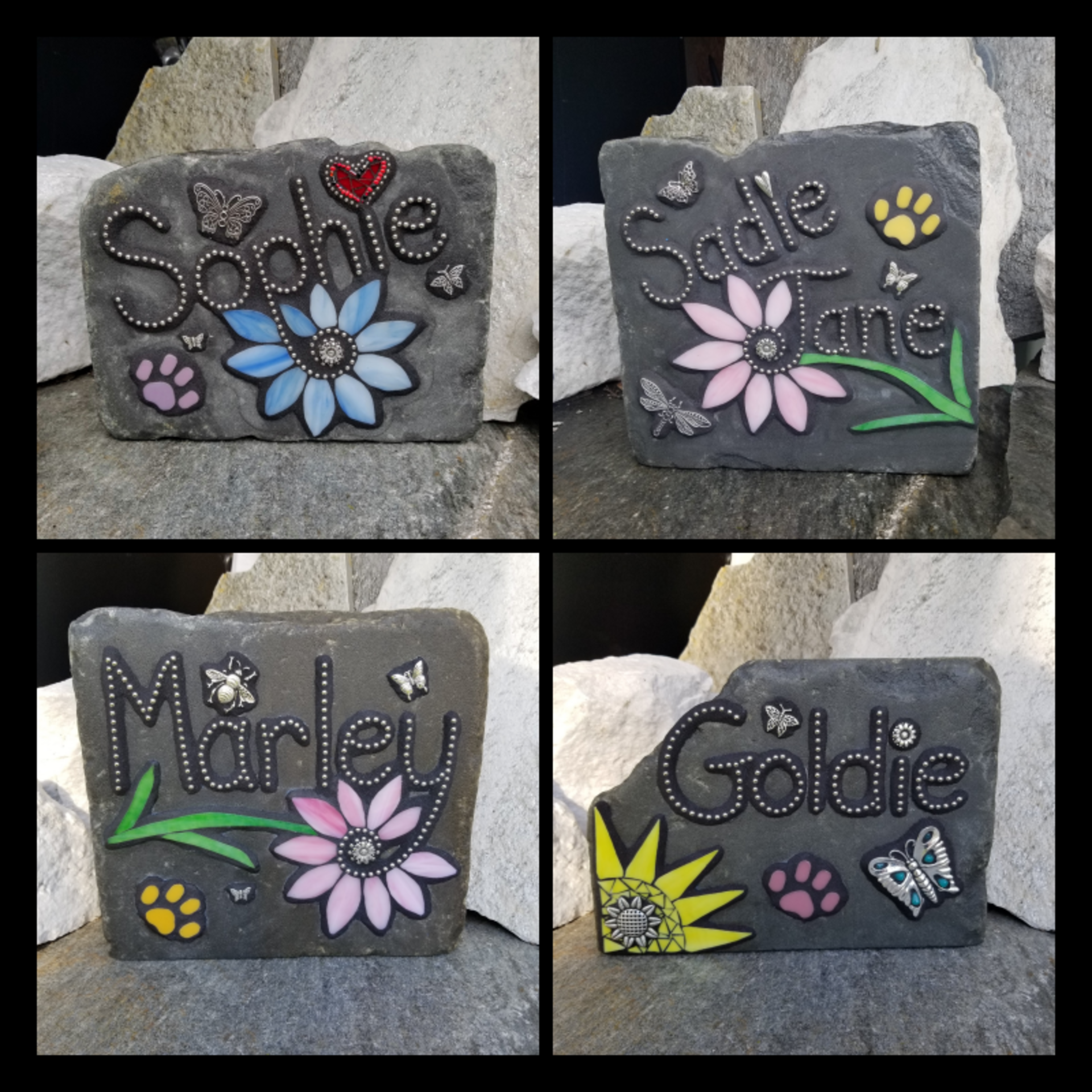 Custom pet stones