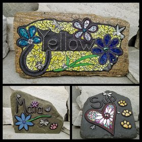 Memorial Garden  Stones - Mosaic Custom Orders in Summer 2021
