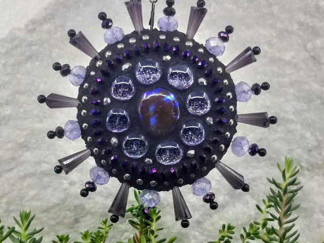 Mosaic Garden Wind Spinner, Purple Rays, Home Decor, Garden Decor, Gardening Gift, Suncatcher