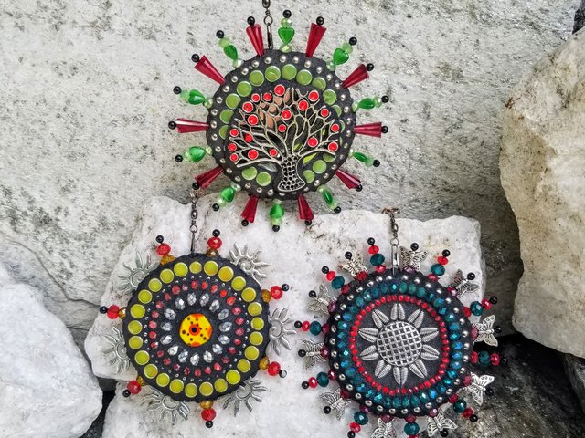 Mosaic Garden Wind Spinner, Group A, Home Decor, Garden Decor, Gardening Gift